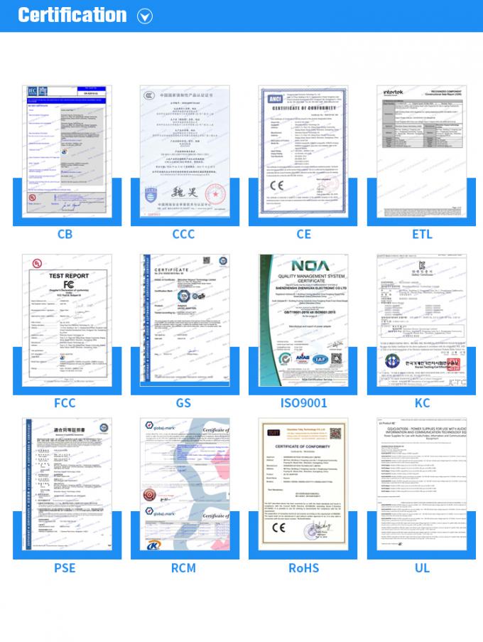 Factory Direct 100-240V AC/DC Power Supply 5V-24V 1A-5A Power آداپتور Charger with 9V 12V 24V for Desktop Connection