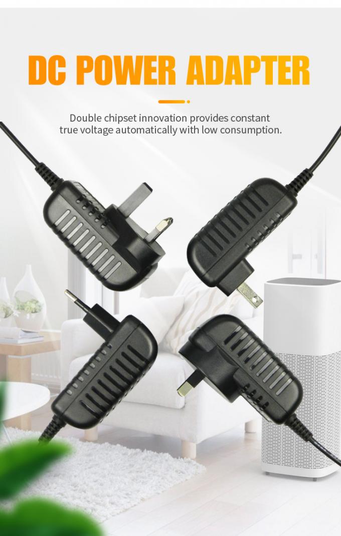 Mount Ac Dc Adaptor Transformer 12 Volt 18w 12v 1.5a آداپتور Black Plug in Class 2 Cul UL CE FCC GS CB CCC KC SAA ROHS Level VI