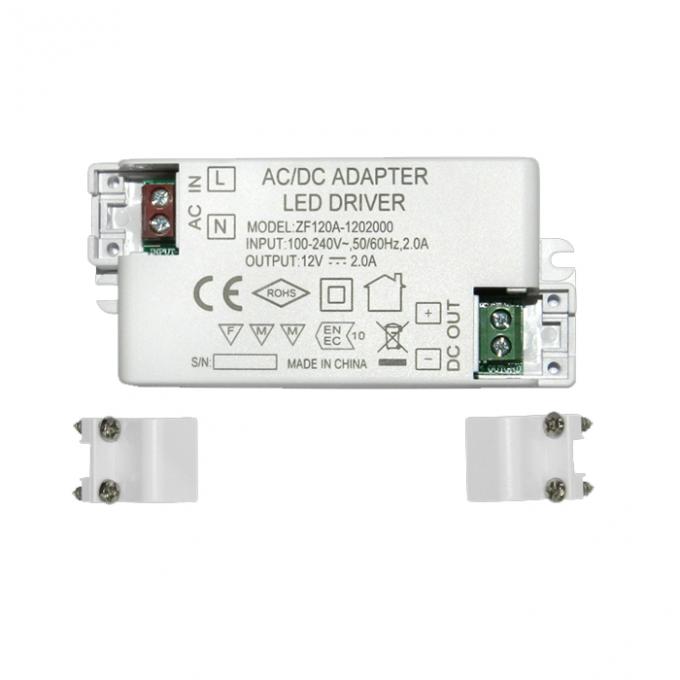 ZF120A-1202000 พลัง Plastic LED คนขับรถ 12V 2.0A Transformer with CE Rohs Certification