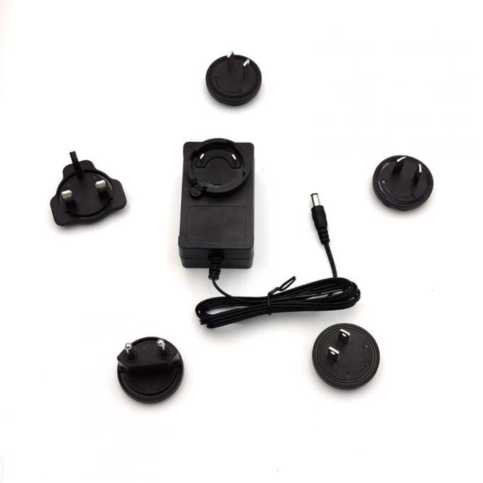 For UL Level VI SAA KC ได้รับการรับรอง 12V DC พลัง อะแดปเตอร์ 1A to 3A Interchangeable AC/DC อะแดปเตอร์ with 9V Outlets Manufacturer Direct